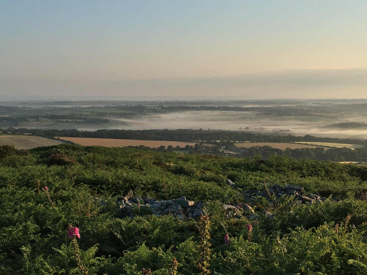 Early morning over west Cornwall #Summertime #Cornwall