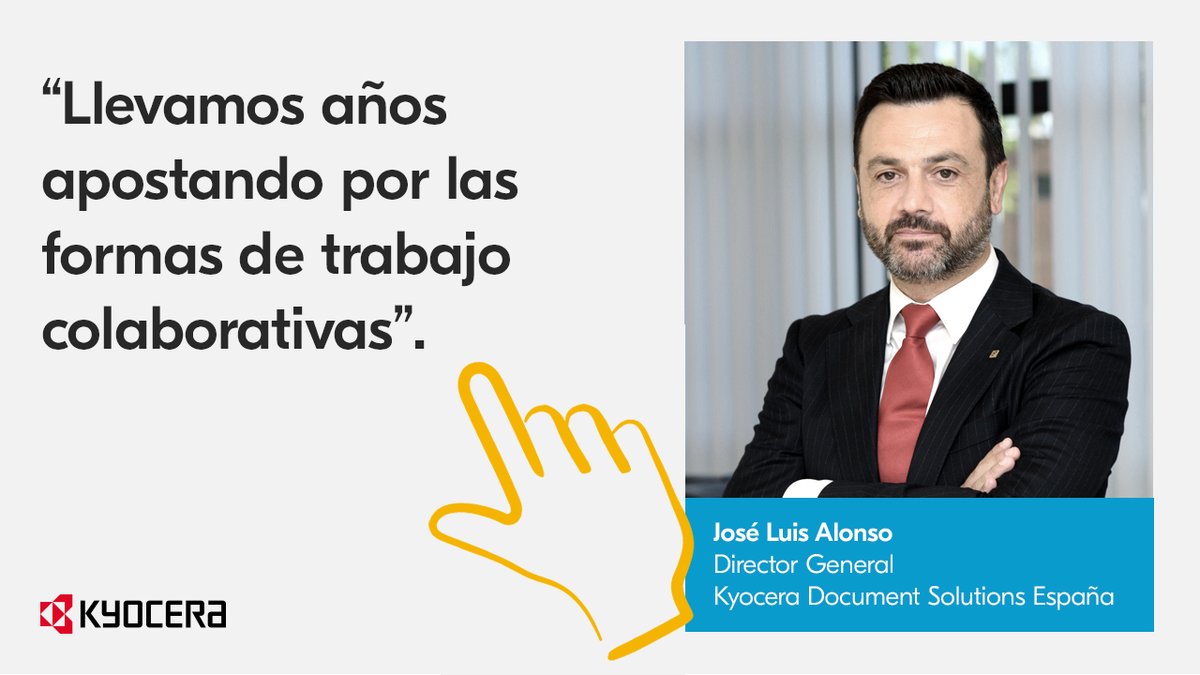 KYOCERA_DS_ES's tweet photo. 📢 @JLA_KYOCERA, Director General de @KYOCERA_DS_ES en su última entrevista con la revista @DirigentesDg, donde habla de #KyoceraConnect y del papel de las herramientas colaborativas.
👉 https://t.co/BhgmoNNrPq
#HybridWorkstyles #SmarterWorkspaces https://t.co/7qFvayGG6U
