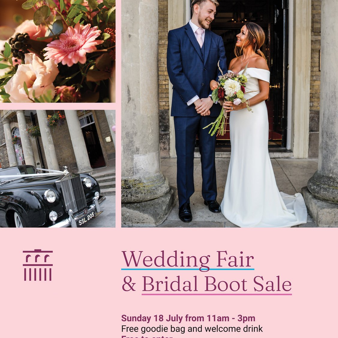 Our Wedding Fair is open! We're here until 3pm - FREE entry