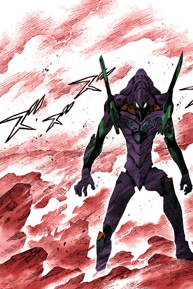 DigidragonX's tweet image. #Evangelion #manga #anime #colored #robot #neongenesisevangelion #mom
