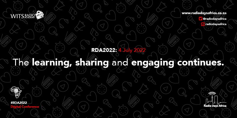 That's a wrap for #RDA2021. Find the content at radiodaysafrica.co.za or download the app. We would also like to thank our sponsor <a href="/KasMedia/">KAS Media Africa</a> &amp; our supporters <a href="/ionofm/">iono.fm</a>, <a href="/mediaheads360/">MediaHeads 360</a>, <a href="/NAB_SouthAfrica/">National Association of Broadcasters South Africa</a>, <a href="/Podnews/">Podnews podcasting news</a>, <a href="/RCS_Works/">RCS Works</a>, <a href="/SAMROMusic/">SAMRO</a>, <a href="/wisebuddah/">Wisebuddah</a> &amp; <a href="/USEmbassySA/">US Embassy SA</a> #AudioAmplified