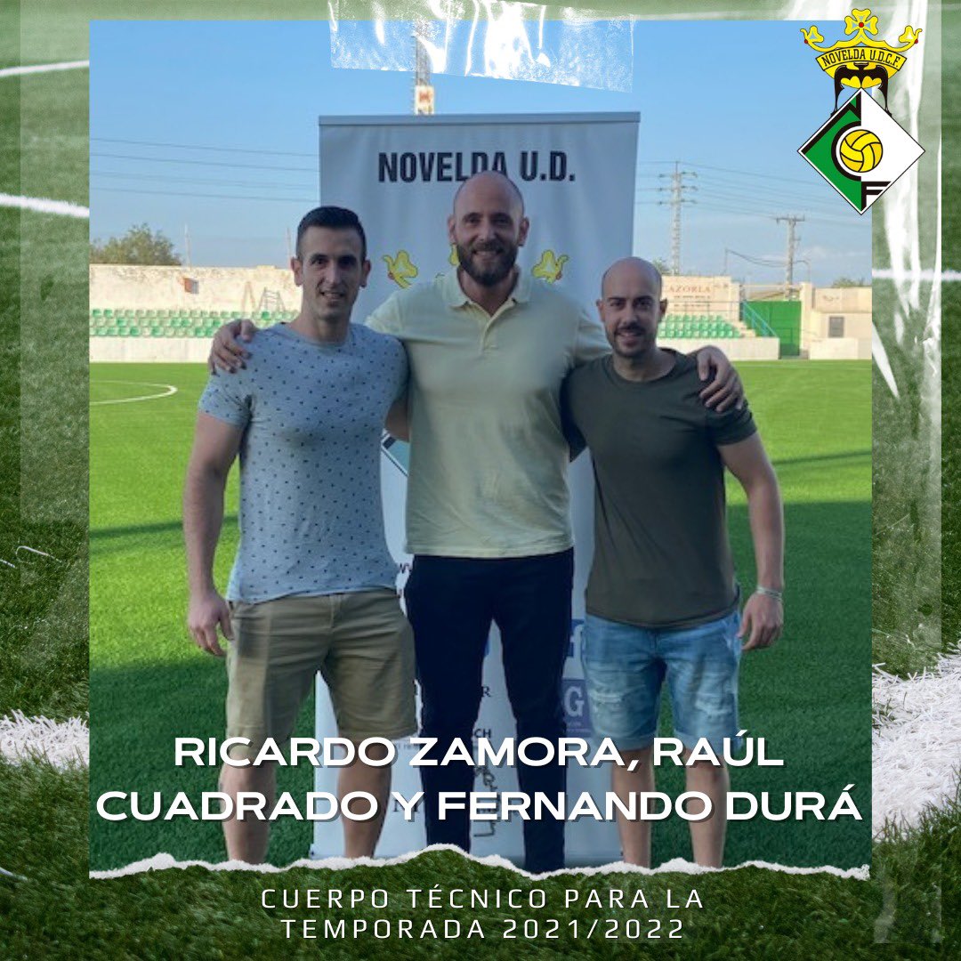 noveldaudcf's tweet photo. ⚪️🟢 COMUNICADO OFICIAL:

Tras la gran temporada firmada por Ricardo Zamora (Ricky) el año pasado, nos complace anunciar que volveremos a contar con él durante la próxima liga. 📝

Pero, además, tendremos en el cuerpo técnico a Raúl Cuadrado y a Fernando Durá. 🙌🏽

¡Suerte! 🍀 https://t.co/joOrz3Xkxu