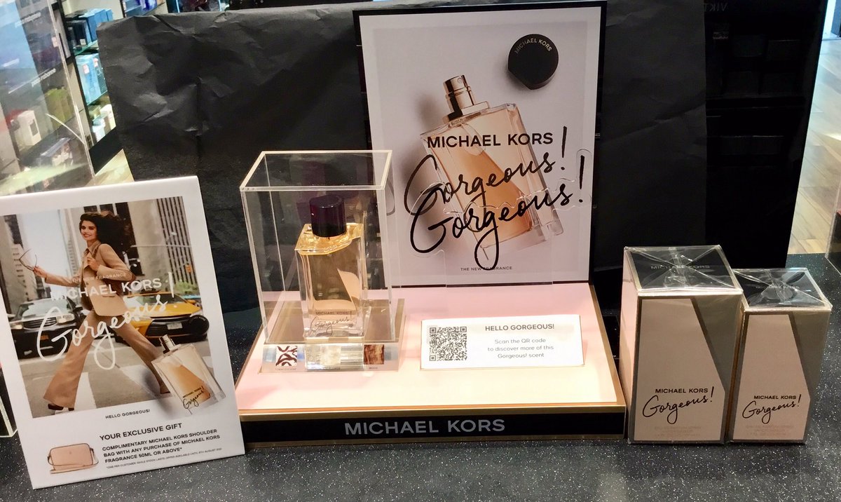 TpsRomford's tweet photo. Something New in for her😍? The brand new fragrance by Michael Kors ‘Gorgeous’ now in store. With notes of Tobacco leaf, White Flower &amp; Wood this fragrance is a bold floral woody fragrance that knows how to make an entrance. 
#MYNEWSCENT21 #theperfumeshop @stevendaytps @TPSPeople https://t.co/KQ732r2BRe