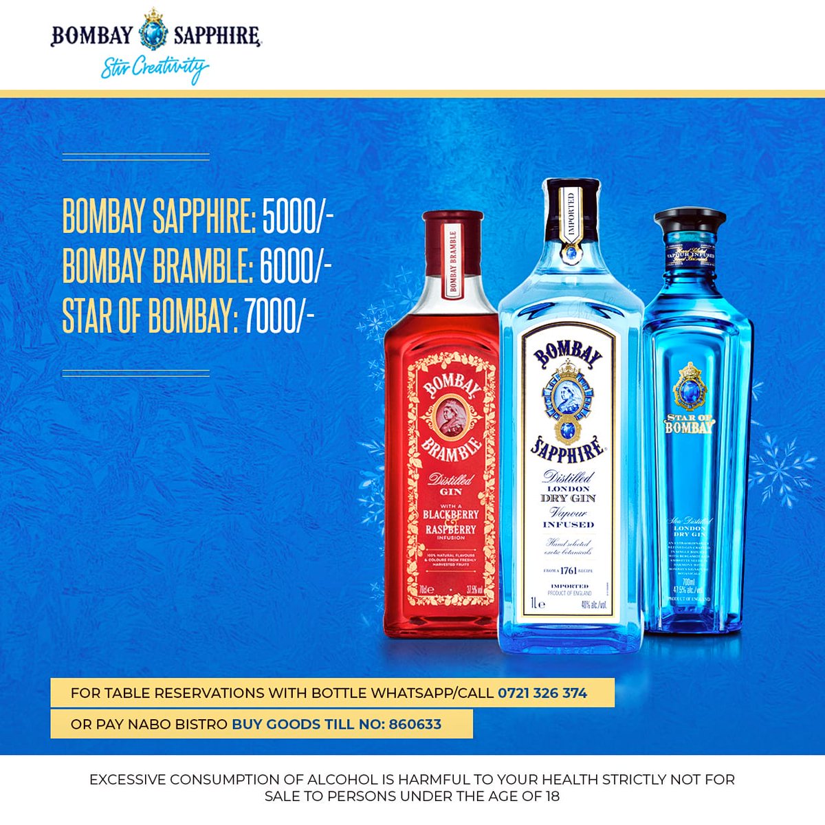 MWANAUME_NI_E's tweet image. This Saturday is going to be madness!! We have great offers lined up on Bombay Gin, Grey Goose, Patron, D'usse and BOTTOMLESS GIN-TONICS for Ksh. 1,000 from 12pm-3pm. Reserve your tables by calling/ texting 0721 326 374 TODAY!!!
#TheGinRoom #BombayGin #MNE #RespectTheProcess