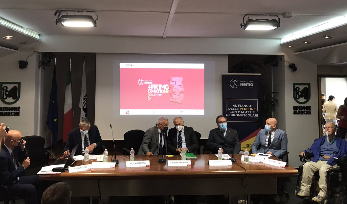 Primo mattone #NeMOAncona
Al via la conferenza stampa presso <a href="/RegioneMarcheIT/">Regione Marche</a> per raccontare un progetto fondato sull’alleanza tra istituzioni, comunità scientifica e associazioni. Un abbraccio che pone al centro la persona.
Con <a href="/UnivPoliMarche/">UnivPM</a> 
<a href="/fond_paladini/">Fondazione Paladini</a> #OspedaliRiuniti