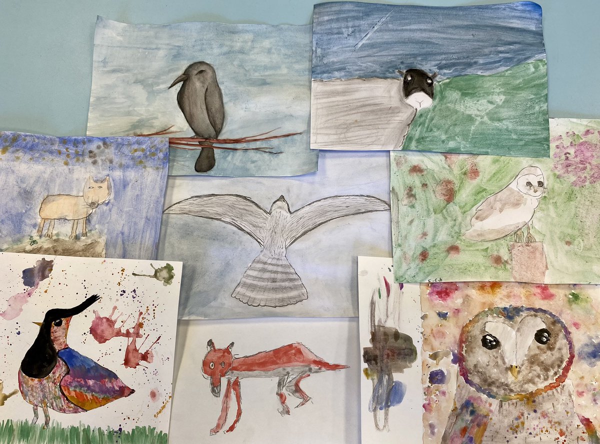 hackforthschool's tweet image. Fabulous artwork following our day with @dales_group #juniors