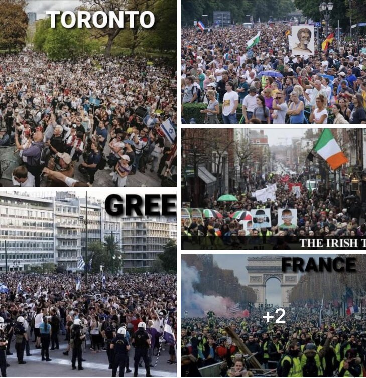 KarinaMowinckel's tweet photo. MSM DOES NOT want you to know this! There are thousands and thousands of common people protesting in the streets of so many countries! Time to stop this madness, lockdowns and c-passports are stealing our freedom! Stop this now! https://t.co/rPlHXPlpdl