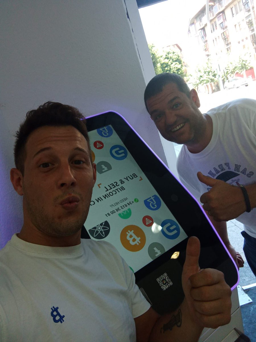 ionlarregui's tweet image. Visita del corporativo de @bitbase_es a nuestro cajero de #Murcia en la Gran Vía frente al Ayuntamiento!
Gracias por todo compañero @sergiosabatecosta!
Hasta la próxima!!!
#Bitbase to the moon 🚀🚀🚀🚀🚀🚀

#bitcoin #cajerobitcoin