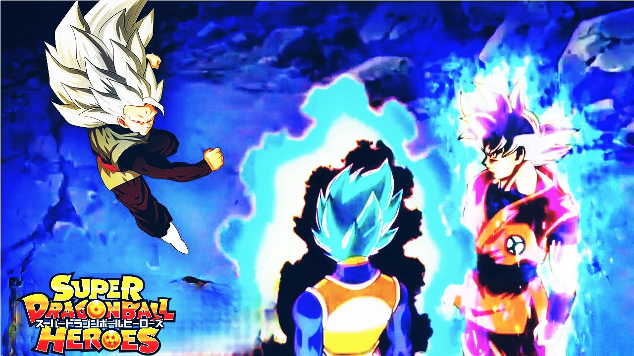 SUPER DRAGON BALL HEROES EP 38 Completo  Goku Black Ssj Rosé 3 vs Goku e  Vegeta 