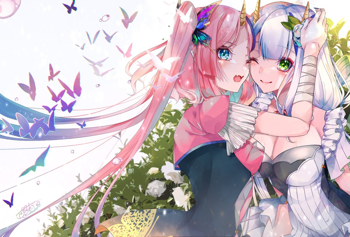 「#一次創作絵師拡散フェス01 うちの子(3姉妹)他、とにかく女の子が大好きです。」|トガシ@ご依頼4月中旬以降受付のイラスト