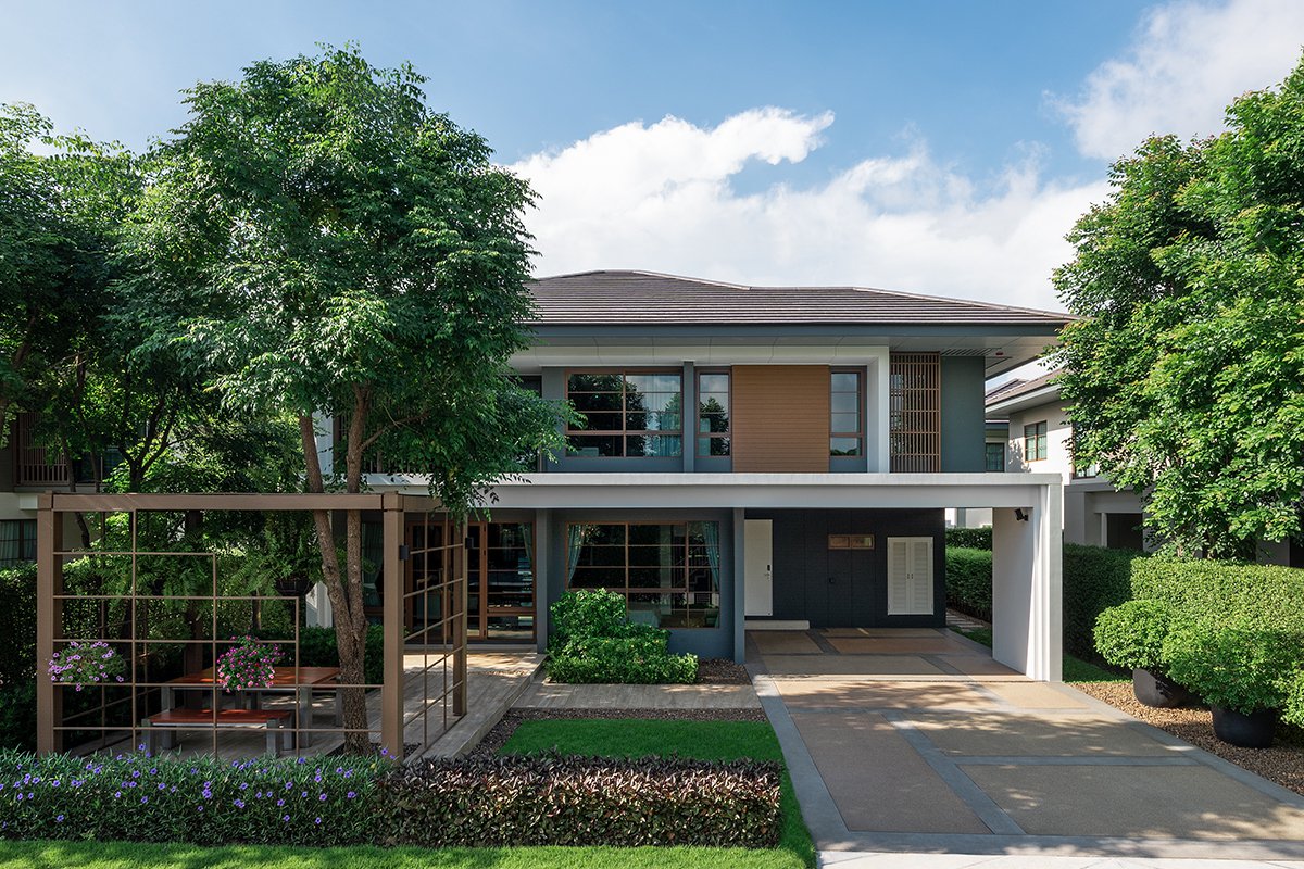 SansiriPLC's tweet image. #บ้านเดี่ยว ที่สง่างามจากแสนสิริ เอกลักษณ์แห่งการออกแบบที่เน้นสุนทรียภาพในการอยู่อาศัย 💛 รังสรรค์ทุกรายละเอียดชีวิตสไตล์ตะวันออก เติมเต็มการพักผ่อนของชีวิตคนเมืองได้อย่างลงตัวค่ะ

📸 #เศรษฐสิริ พหล-วัชรพล 5 ยูนิตพิเศษ 28.99 ล้าน*