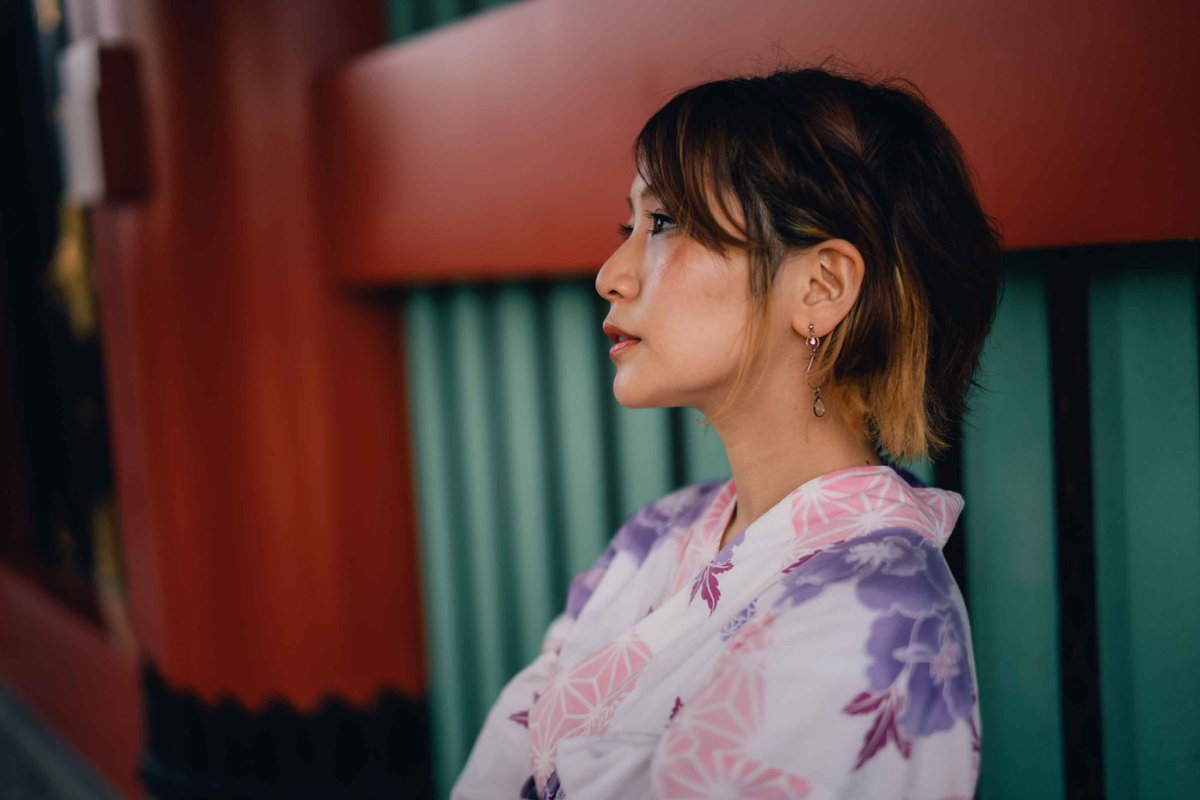 そんなことより急に夏だね！！！！！
晴れの日多いの嬉しいですね！！！！

#portrait #photo #camera #ポートレート #ポトレ #被写体やります #被写体になります #横顔 #浴衣 #浅草 #東京 #夏 #キリトリセカイ
