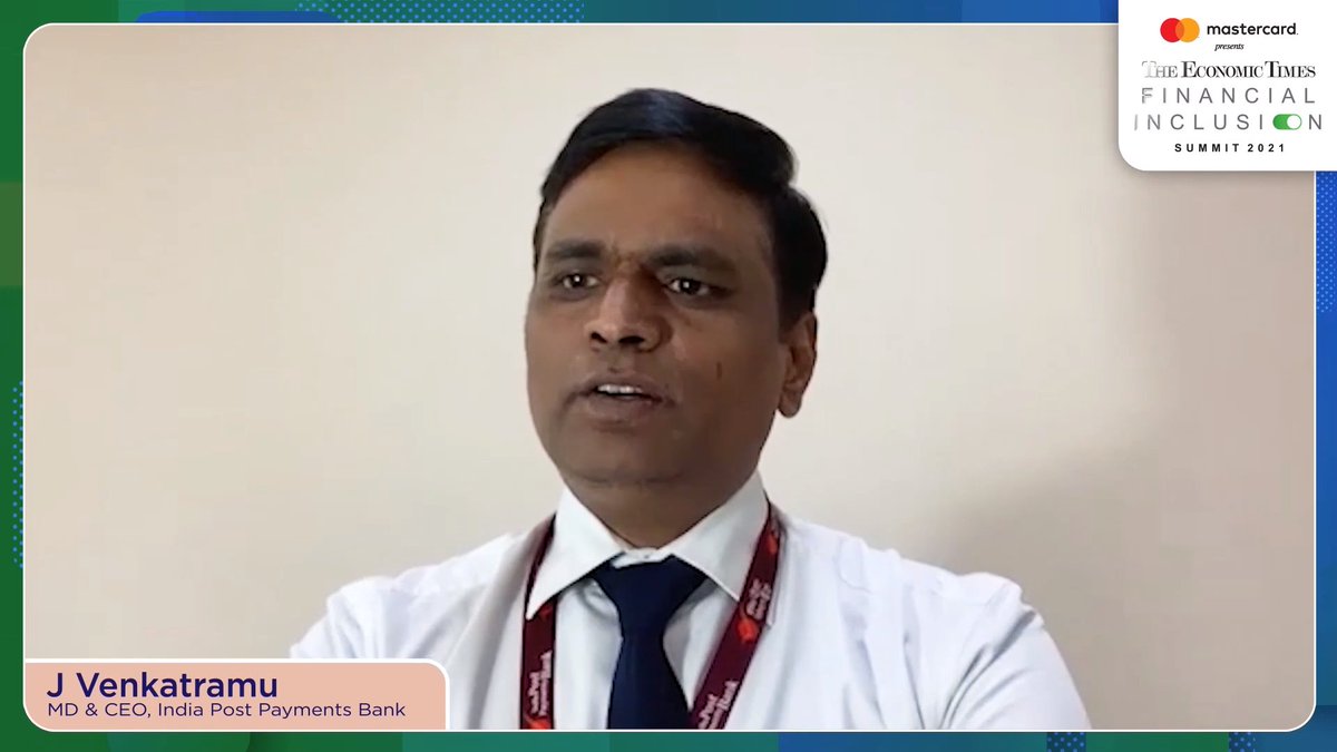 ETFrontRow's tweet photo. "A DBT customer actually transacts more as compared to any other customer and the balance maintained by a DBT customer is much higher than the average customer that we have"- J Venkatramu MD &amp; CEO, @IPPBOnline 
#ETFIS 
https://t.co/Sl8mWanvv5 https://t.co/kOafD3jllK