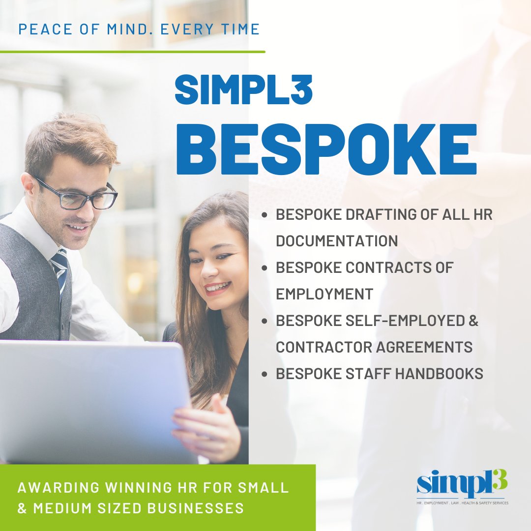 Simpl3HR's tweet photo. Simpl3 HR offer a bespoke and boutique service across 3 broad areas. We get it right when it comes to your HR. We are here to help regardless of whether you decide to completely outsource your HR or to partially keep it in house. Visit https://t.co/4wDLIKGaim to find out more. https://t.co/1Tr9JSMs25