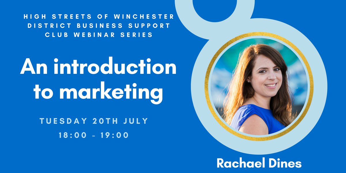 On Tuesday 20th July at 18:00, Rachael Dines is hosting an insightful introduction to marketing webinar covering the fundamentals of marketing for your business.
Sign up for free here: eventbrite.co.uk/e/161227496783
#winchester #marketing #digital