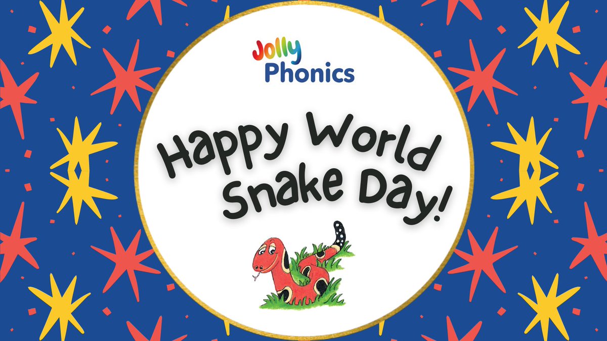 It's #WorldSnakeDay! Spend the day celebrating one of our most beloved Jolly Phonics characters – Snake! 🐍💛

#jollyphonics