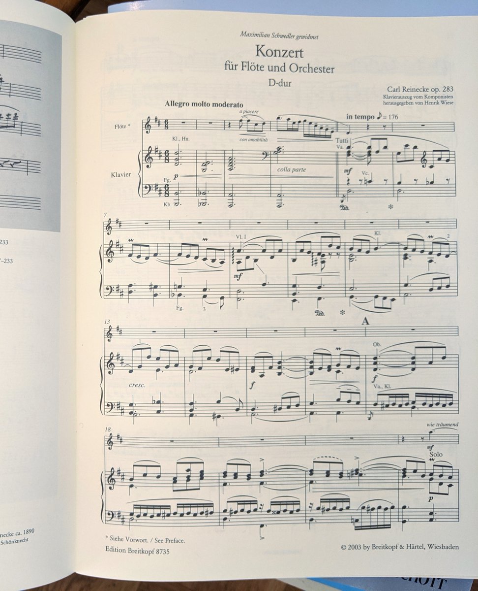 Flute Concerto in D Major, Op. 283 by Carl Reinecke. This classic piece was written in 1908 and is exemplary of the German romantic style.

What other classic flute pieces would you like to see us feature?

#fridayclassics #iconicflutemusic #debussy #impressionism #flutes #flute