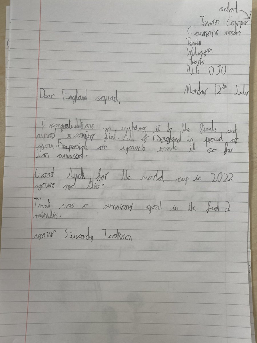 TewinCowper's tweet photo. Kingfishers wrote letters to England players after the Euro 2020 final ⚽️ https://t.co/GCYYaWBEcV
