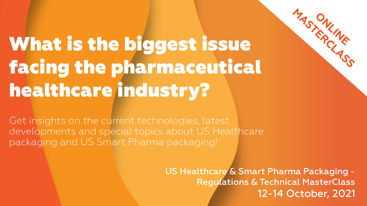 Join our #US #Healthcare &amp; Smart #Pharma #Packaging - #Regulations &amp; Technical #MasterClass set to take place #ONLINE on 12-14 October, 2021. More info: bit.ly/2UhWBmn
#smartpackaging #pharmapackaging #Pharmaceutical #Covid_19 #USApharma #pharmausa