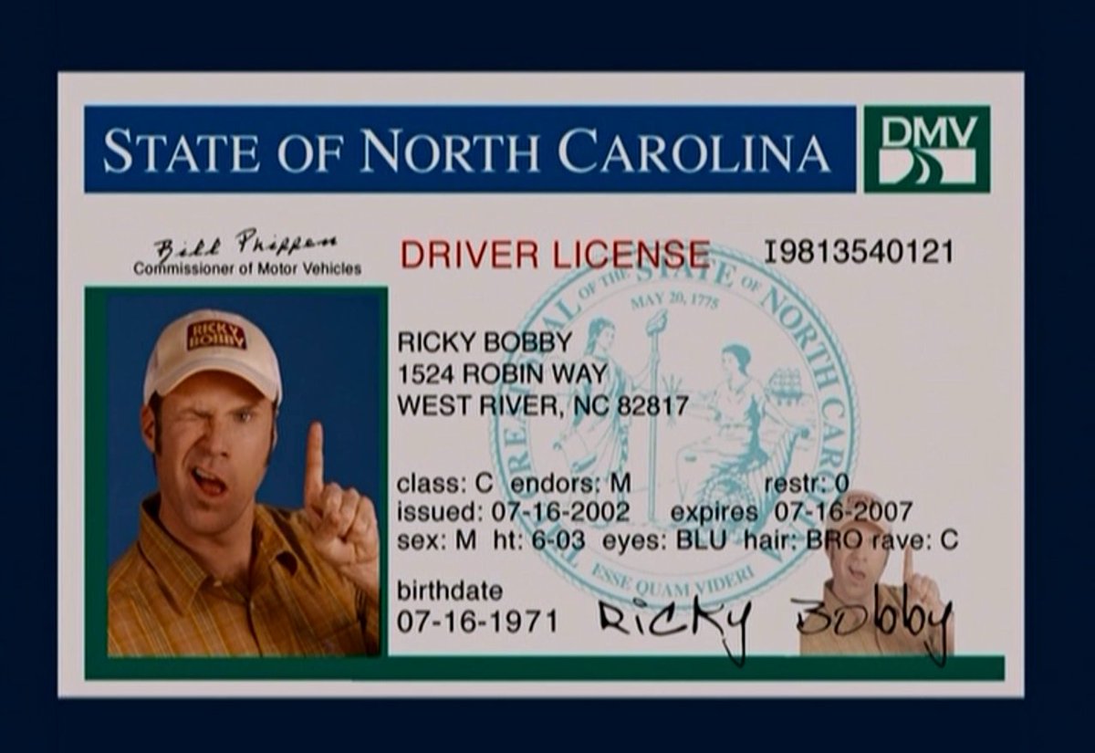 nascarman_rr's tweet photo. Happy Birthday to Ricky Bobby, who according to Talladega Nights, would be turning 50 today. https://t.co/rCbvufG9ht