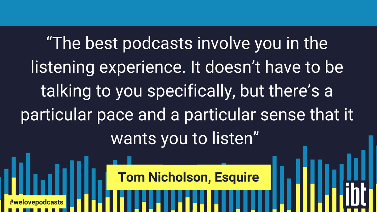 _ibt's tweet photo. .@TomNicko from @EsquireUK reviews podcasts across every genre and is responsible for one of the UK’s most popular podcast recommendation lists. He shared his insights in our report on podcasting, #IBTMembers can access the report here ➡️https://t.co/RtmGFl7b5y
#welovepodcasts https://t.co/hl7PnVcbGA