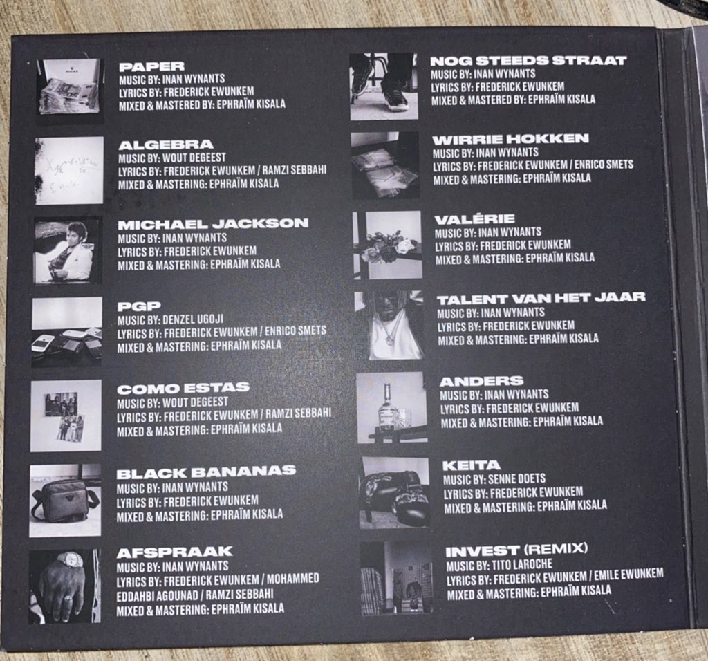 EphraimKisala's tweet photo. MAJAOR S/O naar @IAMFKING! Go check zijn nieuwe album “DUDAS”. All tracks mixed &amp; mastered by me at/for @soundplugbe. Appreciate the credits on the CD. 🙏🏾🤝🇧🇪🎛🎚🔌 https://t.co/SFHHhxjdOg