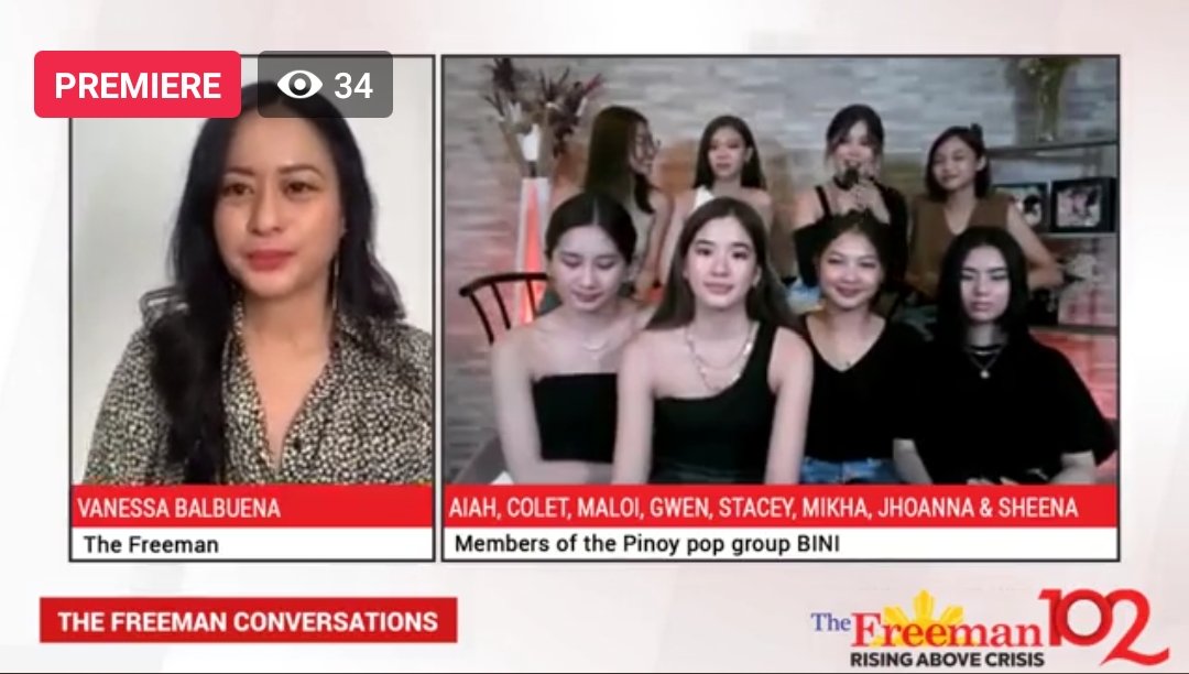 yeahmikki's tweet photo. Marami pa daw aabangan.

BINI ON FREEMAN NEWS
#TheFreemanConversations | @BINI_ph https://t.co/yjBby6rCf5