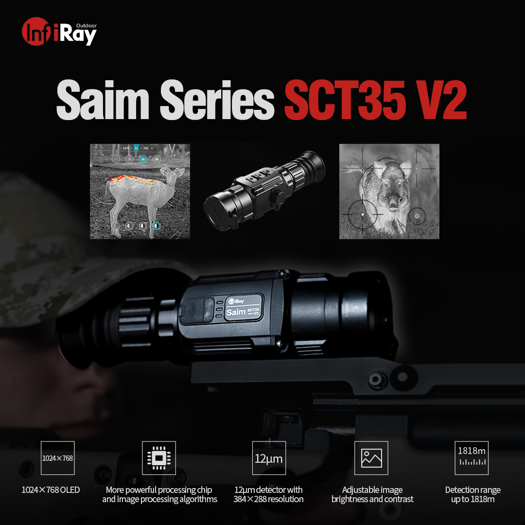 Meet the 2nd generation of SCT 35 thermal imaging scope-SCT35 V2, same outside, stronger inside.