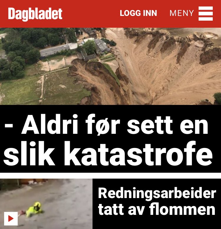 «Klimahysteri». Også kalt klimakrise.