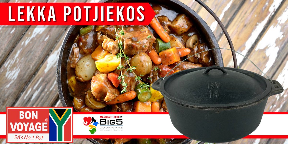 big5cookware's tweet photo. When you not so sure what to cook but want to really impress your family? Why not try out this delicious Bon Voyage Pots lamb potjiekos recipe.

👉https://t.co/SdxXzJWp0O

#BonVoyage #StainlessSteel #supportlocal #Pots #braai #potjiekos #cookgoodfood #ProudlySouthAfrican 🇿🇦 https://t.co/2ONG9cErja