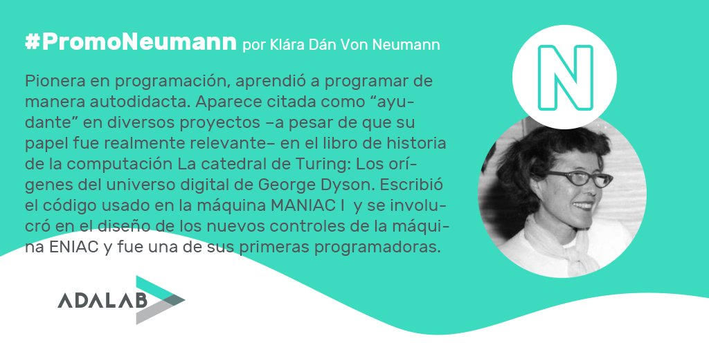 Adalab_Digital's tweet photo. 🟢 Nombre: #PromoNeumann 
⚪ Info: https://t.co/DBGEmgb2lR https://t.co/ifVQ6Xyrku