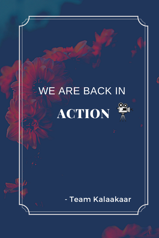 KalaakaarK's tweet photo. We are BACKKKK!

Follow @KalaakaarK for latest film updates. 

#Kalaakaarkreations #Entertainment #movies #CinemaIslife #StayHomeStaySafe https://t.co/e9OwMTfY0J