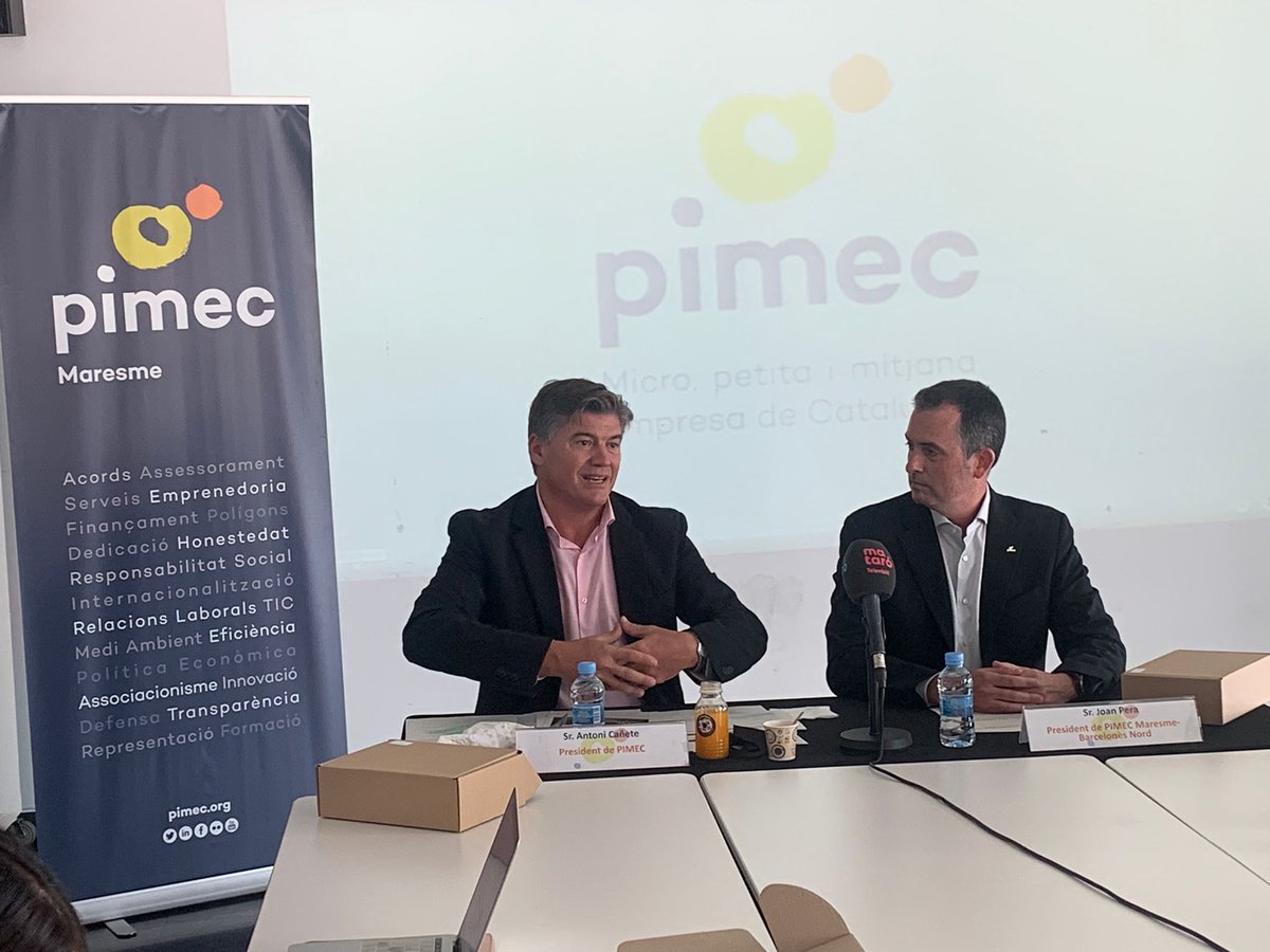 AntoniCanete's tweet photo. Avui estem al #Maresme amb el seu president @jperag, fent #ActivismeEmpresarial

Des de @pimec proposem un gran pacte pel desenvolupament inclusiu i sostenible al Maresme que contempli el reciclatge i el cicle aquàtic vinculat a l’activitat empresarial
▶️ https://t.co/3rRb6dkB7a https://t.co/nW9F3Z1LYH