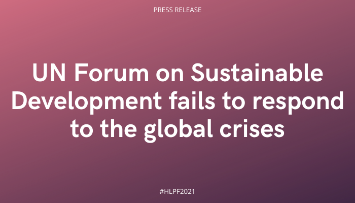 #PressRelease
APRCEM calls out lack of collective response from the governments in addressing fundamental issues related to #COVID19 pandemic and #SDGs at #HLPF2021 such as #genderequality, #humanrights and #climatecrisis.
#DevelopmentJusticeNow
apwld.org/press-release-…