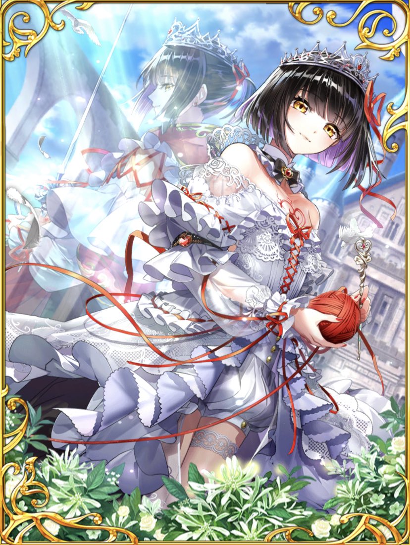 もぐら 火属性の精霊で一番好きなイラストはgaのスノウ シラユキくんです 単純に絵が綺麗なのと紫のインナーカラーすごくおしゃれだと思います どちらかといえば後ろの牛若丸的なスノウくんの方が好きです 特別な1枚入手 黒ウィズ T Co