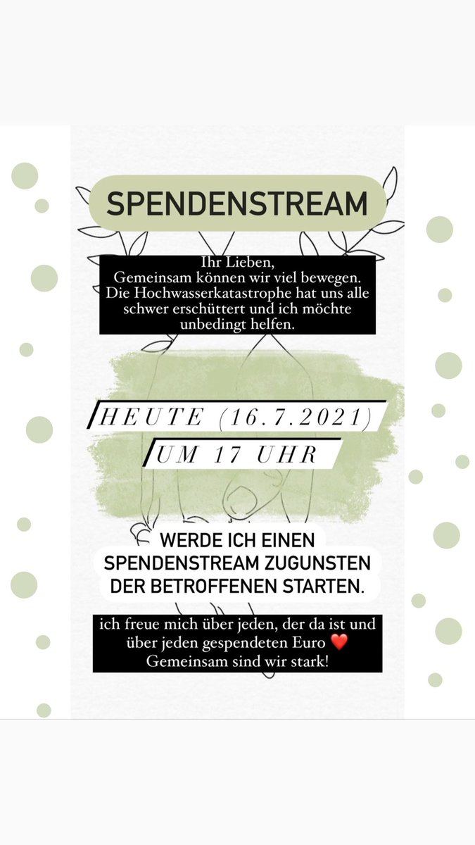 HEUTE UM 17 UHR! ❤️