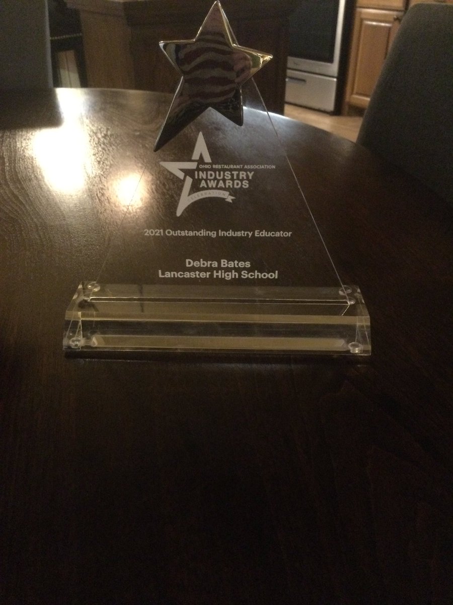 LHSCulinary's tweet photo. Very honored to have received this prestigious award from the Ohio Restaurant Association.  It’s truly the highlight of my career.  Thanks goes to all who have supported me &amp; The LHS Culinary Program.  You are simply the best. @LHSGalesOffice @OhioProStart @OHEducation @ProStart https://t.co/OLV053rMNV