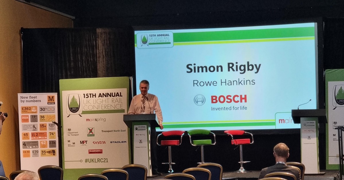 This week our Head of Sales and Marketing, Simon, gave a speech at the UK Light Rail Conference in Newcastle about tram forward collision warning systems for driver assistance, and how our products can be incorporated. What a fab day and great to be back to face to face events!