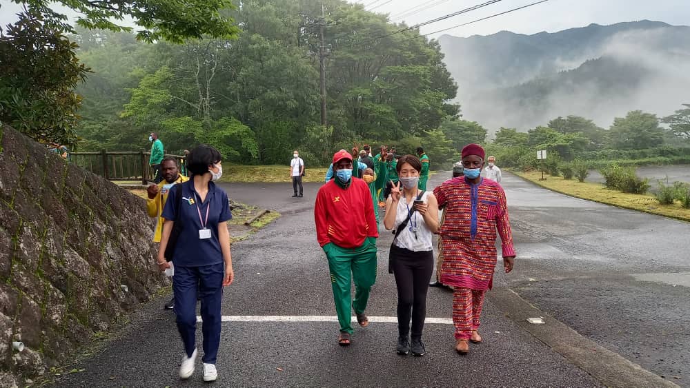 camnosc's tweet photo. #Tokyo2020
#CameroonOlympicTeam
#HitaCity #Nakatsue
La team Cameroon au Centre sportif Nakatsuemura Taio😅😅
#ENsembleJusqu'àLaDernièreMinute https://t.co/7wRDzeJsc5