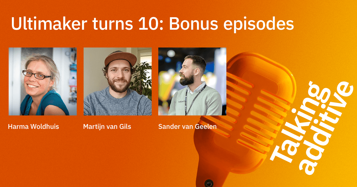 Ultimaker's tweet photo. The first 3 bonus episodes of #TalkingAdditive season 3 are from Harma Woldhuis, Martijn van Gils, and Sander van Geelen! Subscribe to our Podcast to listen to the bonus episodes in one of the platforms (e.g.: Spotify, Apple Podcast)
https://t.co/0agNO5hPZx https://t.co/gyQpQefyzu
