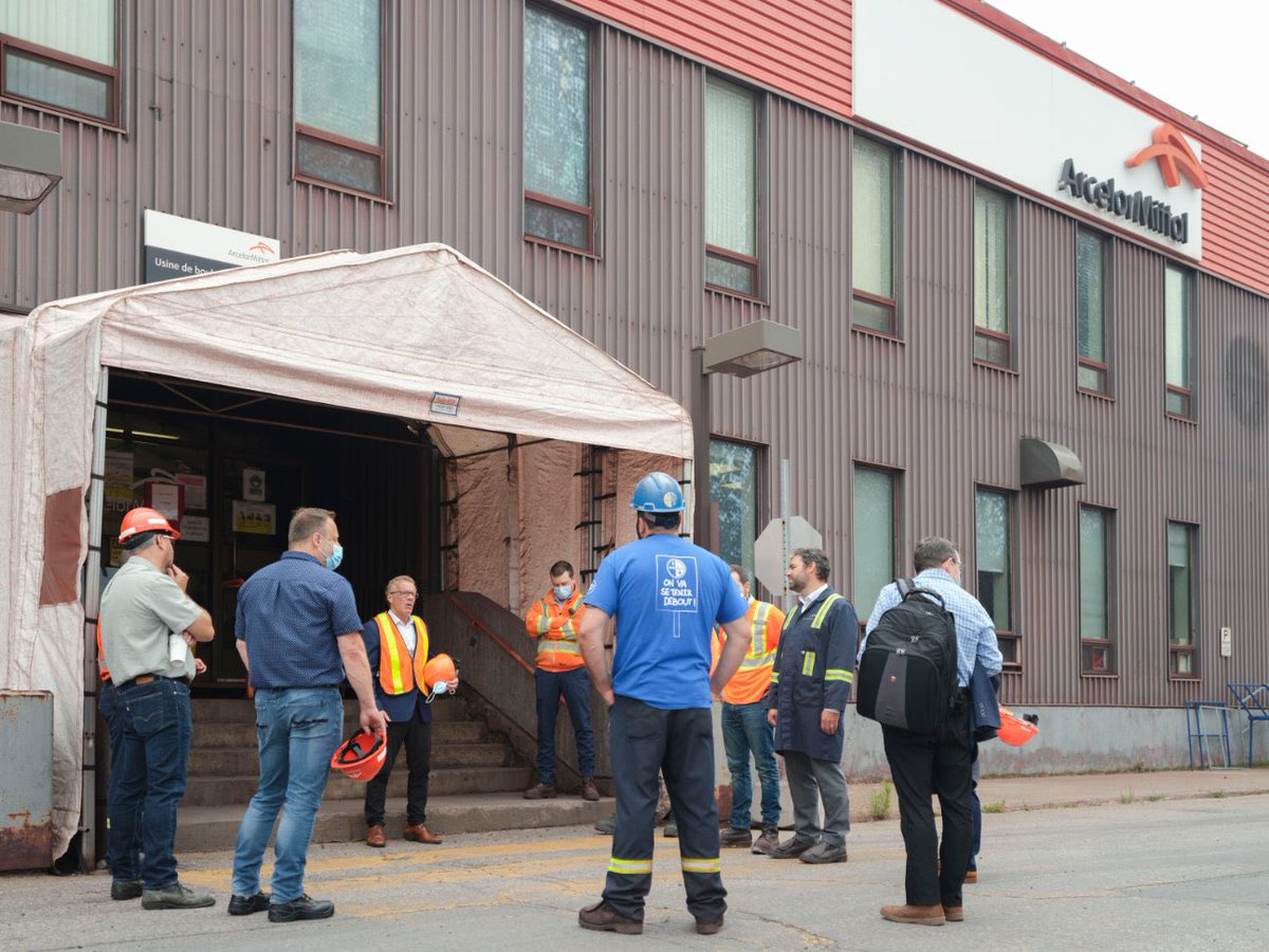 JeanBoulet10's tweet photo. Tournée sur la Côte-Nord |Très impressionnante visite d’@ArcelorMittal à Port-Cartier! Discussions autour des enjeux de main-d’oeuvre dans l’industrie minière. Un secteur encore trop méconnu offrant des salaires élevés dans une région qui gagne à être découverte! https://t.co/7gpmNTcPwn
