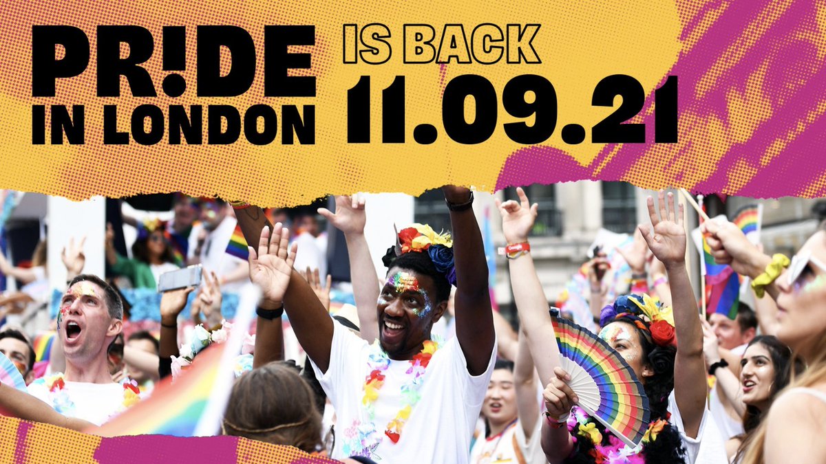 PrideInLondon's tweet photo. We proudly support all marches protesting for LGBTQ+ human rights. For us, there can never be enough. Pride in London will be marching the streets of London proudly, supporting the rights of all LGBTQ+ communities this September. See you there! https://t.co/iVfWn8GAod
