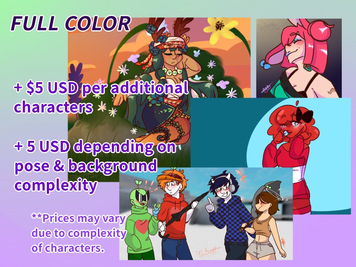 scriblzs's tweet photo. Hey pretty people!! I've opened Commissions!! Retweets would be appreciated :))
More info below!
Anything helps!! https://t.co/pOexvmZwya