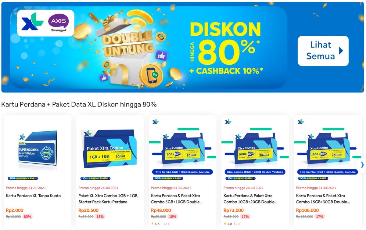 bliblidotcom's tweet photo. Lanjut #FunWithBlibli, ada 100rb untuk orang hoki!! Siniii
- FOLLOW aku, RT & LIKE tweet ini
- Klik: https://t.co/rwGRUV9RQm
- Reply kalo udah klik yaaa
Spesial #10thBarengKamu, ada diskon dengan harga lucu! Serbuuu https://t.co/ONH4ylcxEm