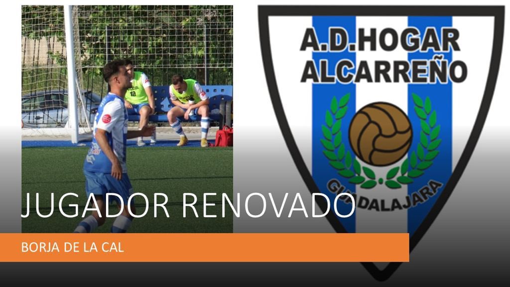 𝙊𝙁𝙄𝘾𝙄𝘼𝙇 | 𝙏𝙀𝙍𝘾𝙀𝙍𝘼 𝙍𝙁𝙀𝙁

ℝ𝔼ℕ𝕆𝕍𝔸ℂ𝕀𝕆ℕ𝔼𝕊  𝟚𝟘𝟚𝟙/𝟚𝟚

<a href="/Borjadelacal/">Borja de la Cal</a> 🤝 <a href="/HAlcarreno/">AD Hogar Alcarreño SAD</a>