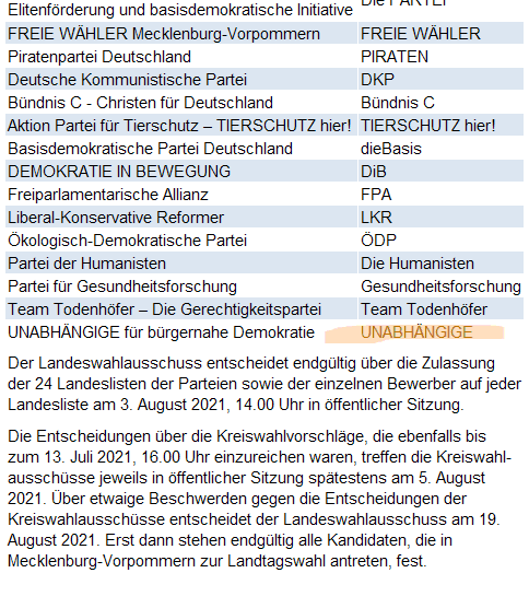 UnabhaengigeP's tweet photo. @mirko1a jetzt haben auch die Menschen in #Mecklenburg - #Vorpommern die Möglichkeit zur #LTWMV #UNABHÄNGIGE für @Volksentscheid und  Bürgerbeteiligung zu wählen

@Demokratie_MV @FDP_MV @FREIEWAEHLER_BV
@DHilicke @SunnyRainer @rosenbusch_ @reitschuster https://t.co/4mSKhrWuLw