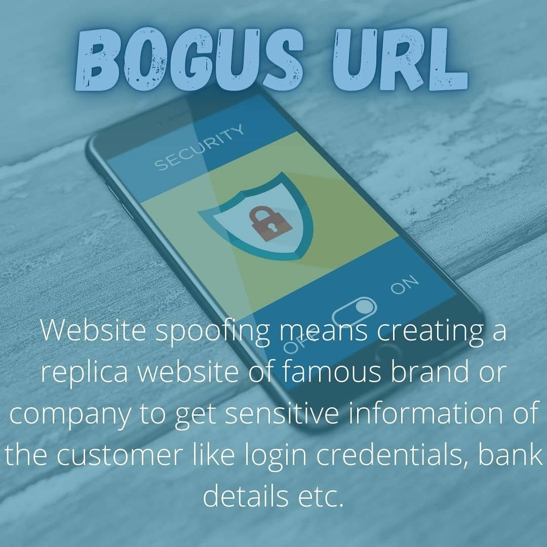 cyber_against's tweet photo. Website Spoofing/ URL Spoofing

Reference - 
https://t.co/GstWhO69HJ

Created by - @bhakti.vandana.nikam
Created on - Canva App

#cyber
#cybercrime #websitespoofing #cyberbullying #phishing #malware #cybersecurity #cyberattack #cybercrimeawareness
https://t.co/y2msNBFWVf https://t.co/O2SJH81bMu