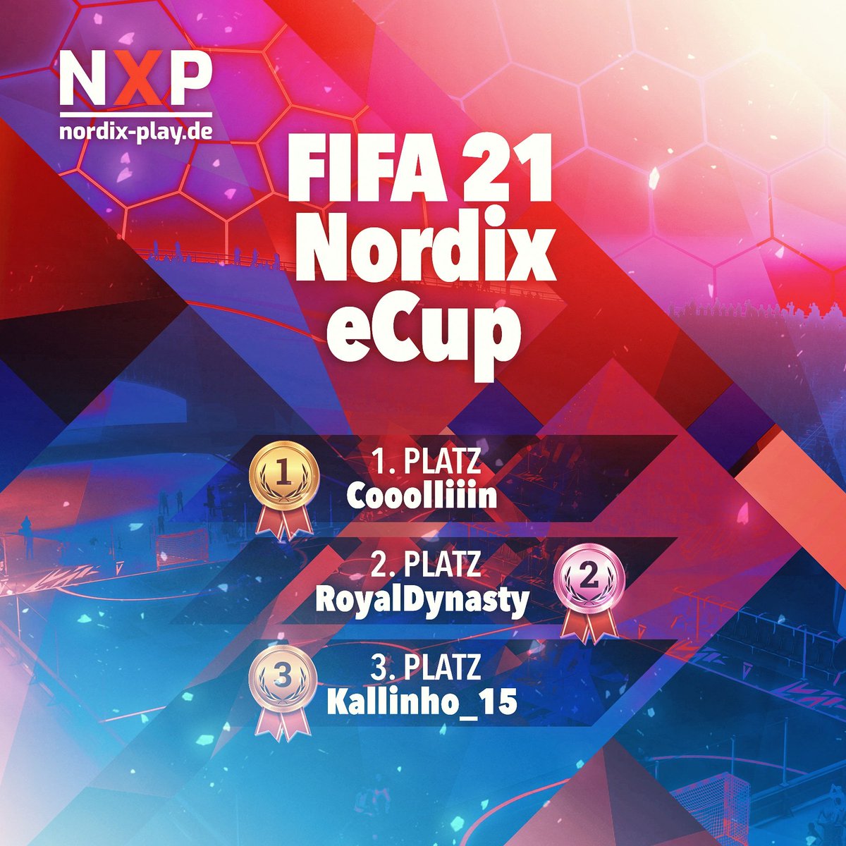 Am 14.07 fand der erste Nordix eCup statt. Insgesamt haben sich 32 Schleswig-Holsteiner*innen angemeldet, um sich den Champions-Titel zu erkämpfen. 💪 GG an die Gewinner! Die Plätze 1-3 haben sich Preise im Gesamtwert von 350€ gesichert.💸Wir freuen uns auf das nächste Event! 💯