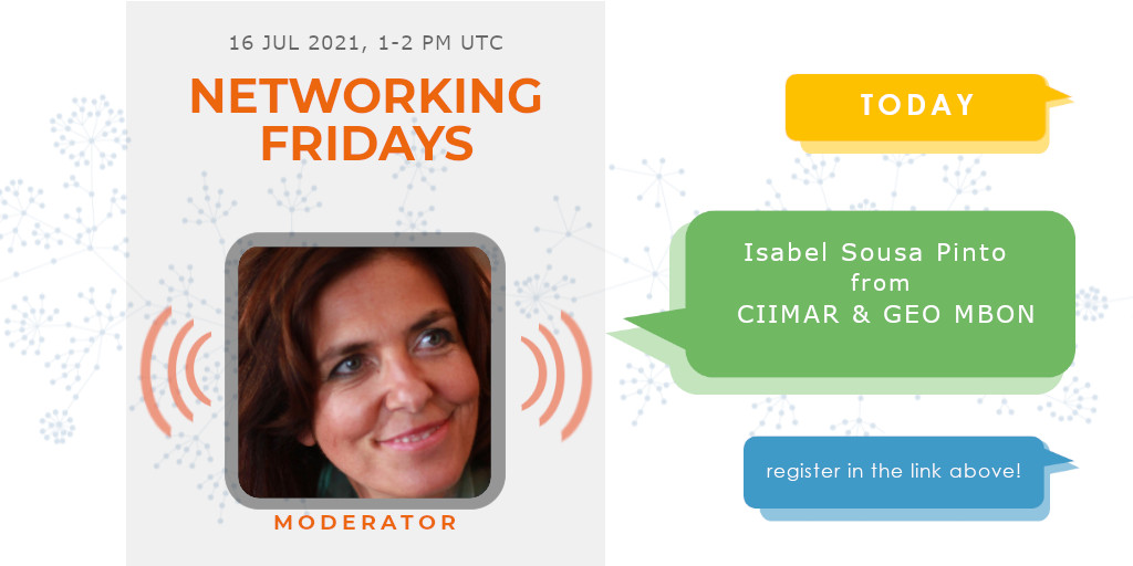 AIRCentre_org's tweet image. Don’t forget to register for today’s #netfridays w/ Thierry Chopin! Moderator will be Isabel Sousa Pinto, Head of the Aquatic Biodiversity and Conservation group at CIIMAR and co-chair of MBON – Marine Biodiversity Observation Network from GEO BON👉 bit.ly/3wEfoFF
#IMTA