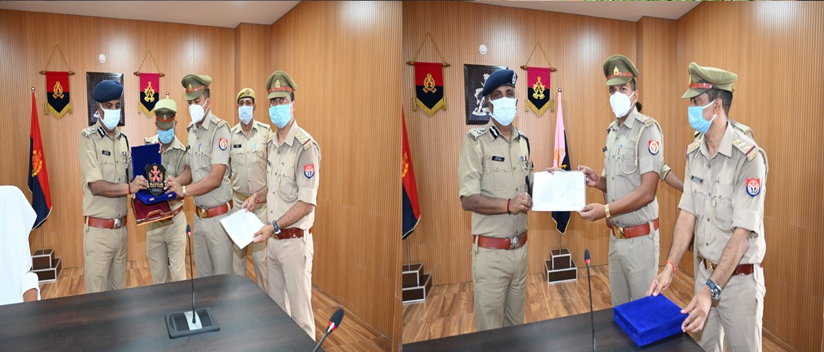 Dgpacup's tweet photo. 16.07.2021/PAC Hqrs, U.P, Lucknow 
PAC Hqs की सुरक्षा में विगत 02 माह से कर्तव्यरत 12Bn PAC, Fatehpur की सुरक्षा प्लाटून की डी-ब्रीफिंग एवं उत्कृष्ट डयूटी हेतु सम्मान के पश्चात convoy के रूप में वापस Bn Hqs जाते हुए.. https://t.co/ujVhR1u1Tn